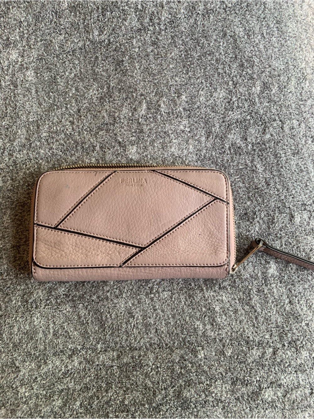 Perlina Purple Leather Wallet